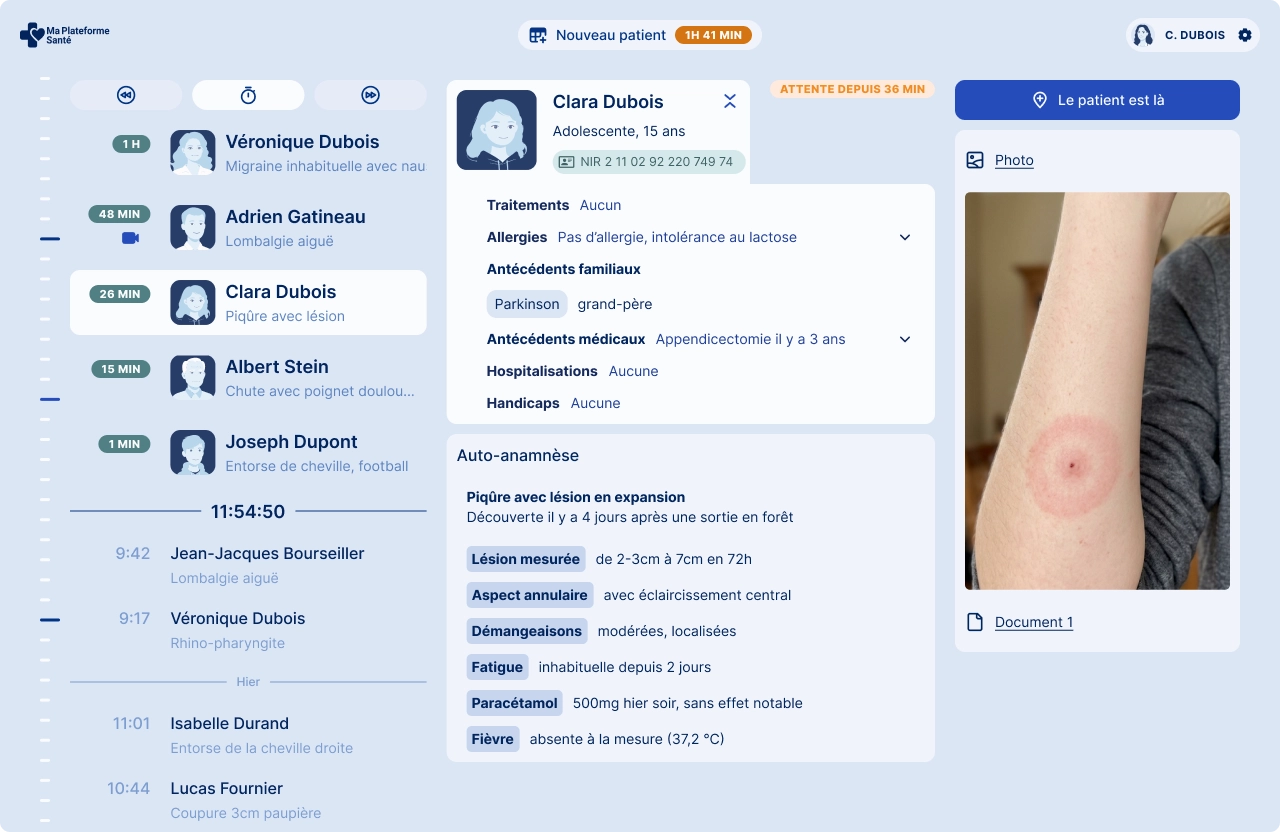 M&eacute;decin utilisant Ma Plateforme Sant&eacute;